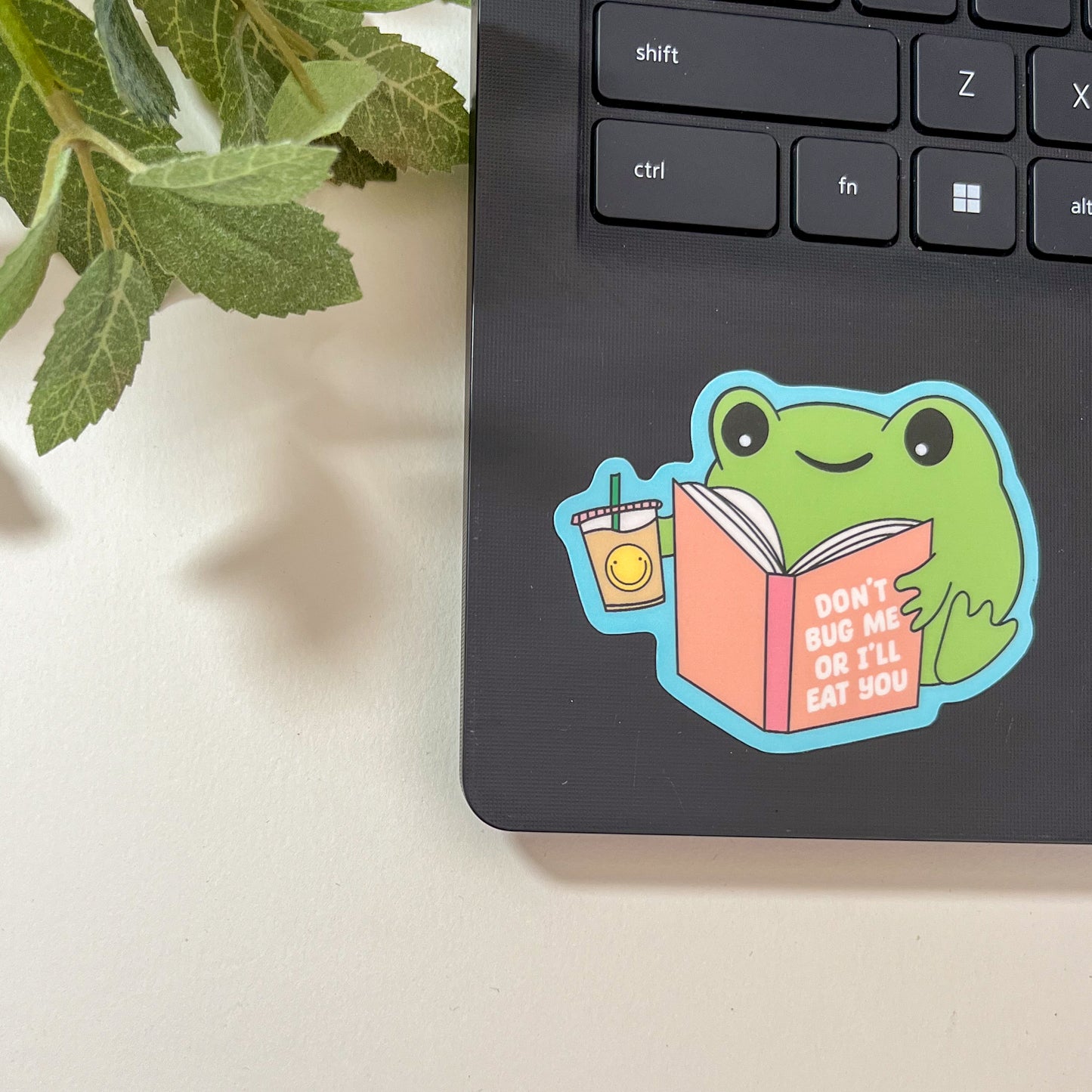 Don't bug me or I'll eat you sticker