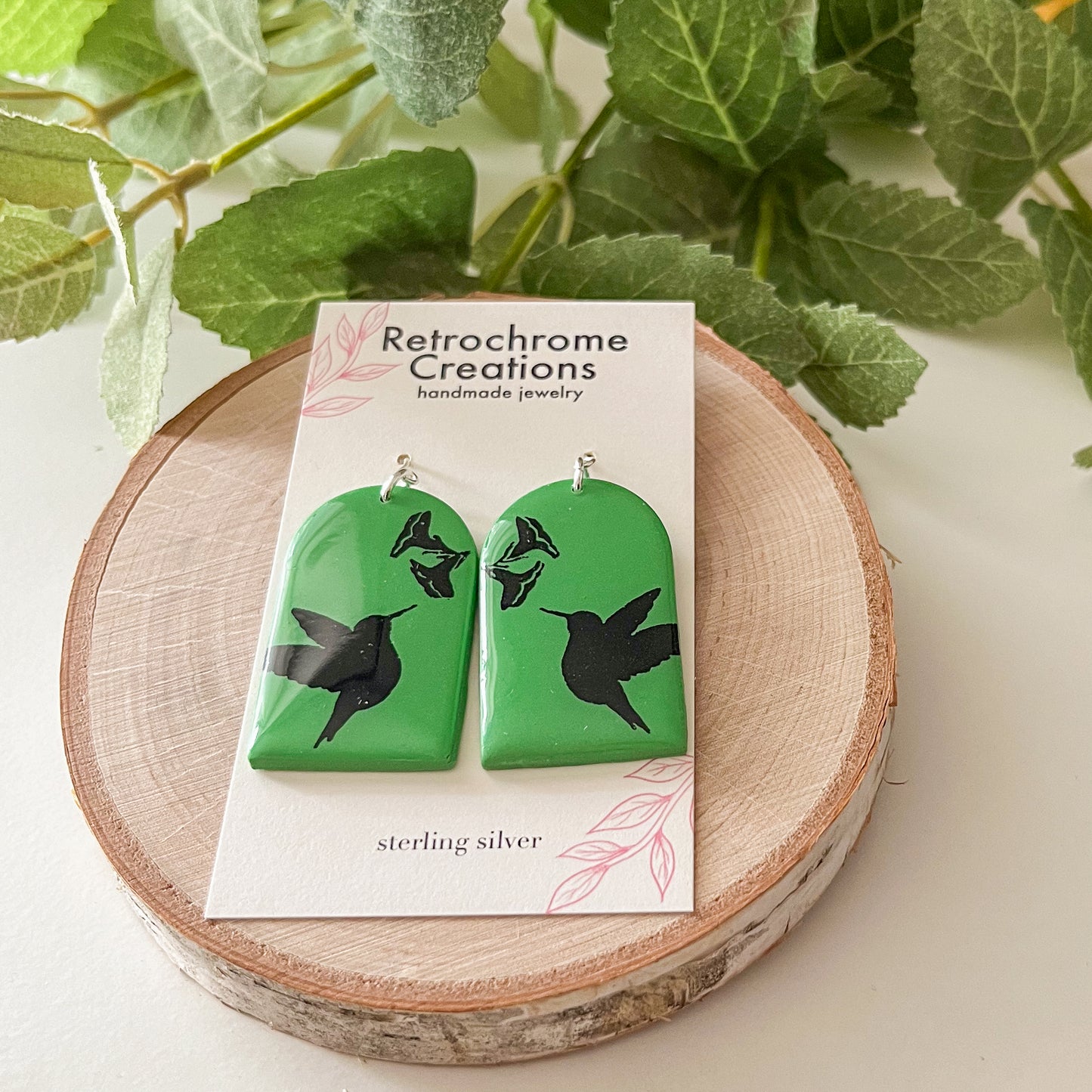 Hummingbird Earrings | sterling silver