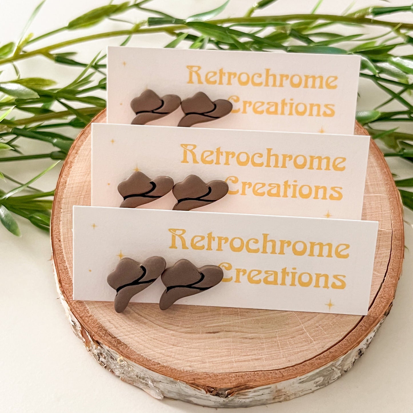 Cowboy hat stud | sterling silver