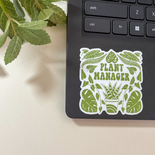 Plant manager sticker