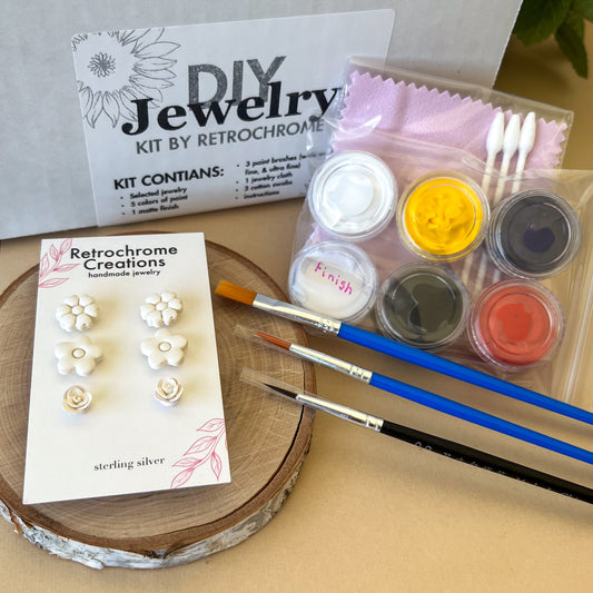 DIY Jewelry Kit | Floral Stud Pack