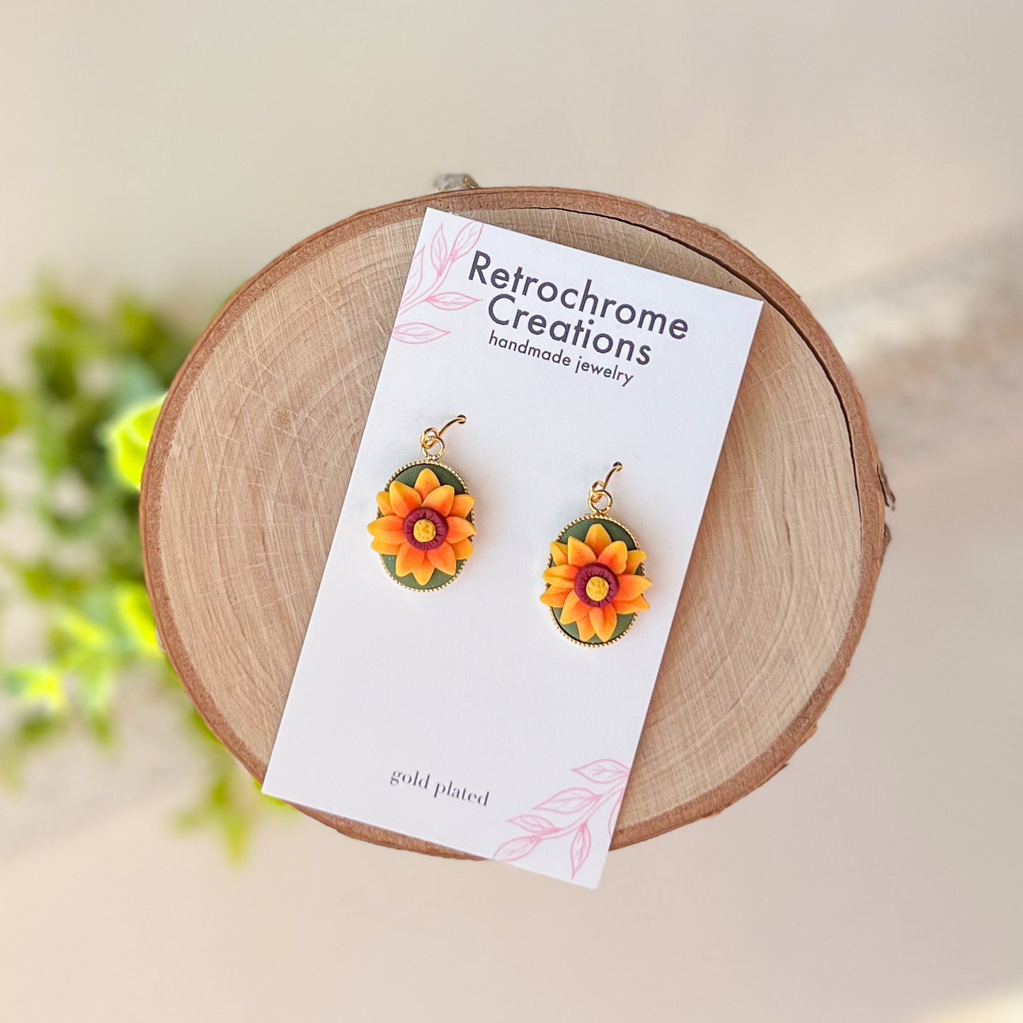 Blanket flower set (earrings and/or necklace) | multiple metals