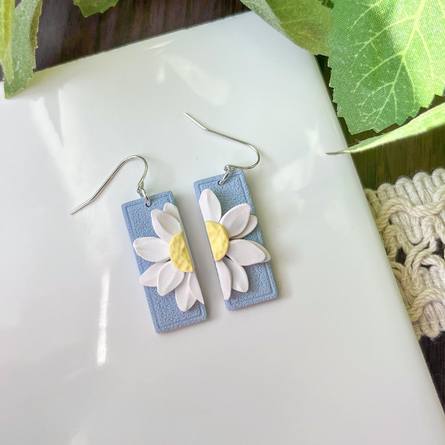 Half Daisy Styles (earrings and/or necklace) | sterling silver