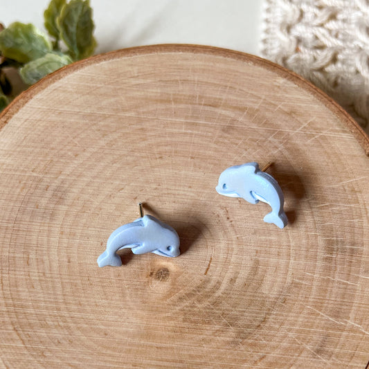 Dolphin studs | sterling silver