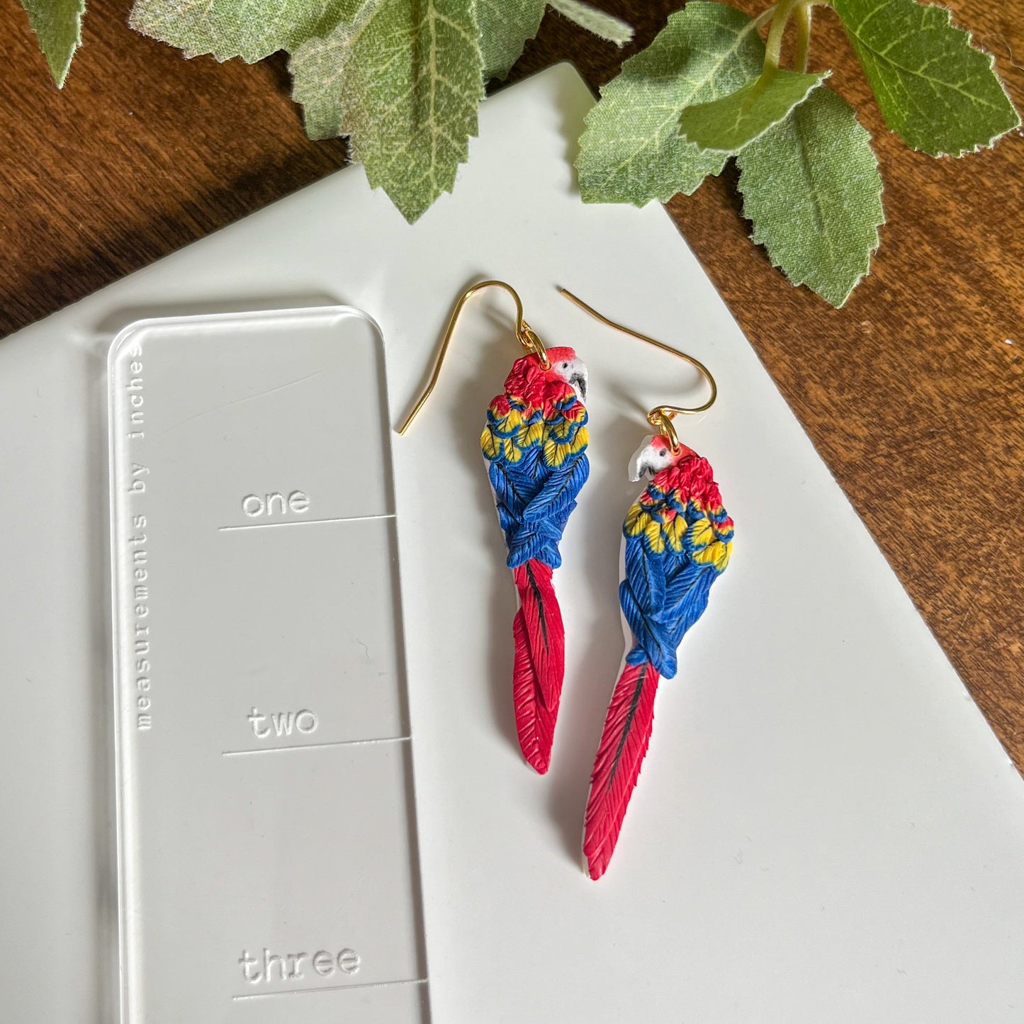 Macaw Earrings | 18k gold plated