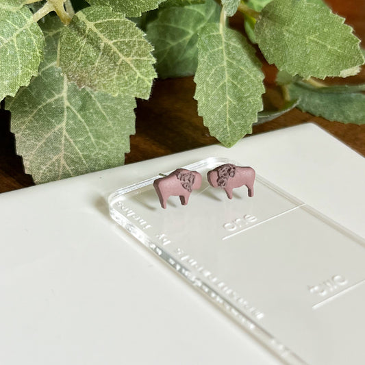 Bison Studs| Sterling silver