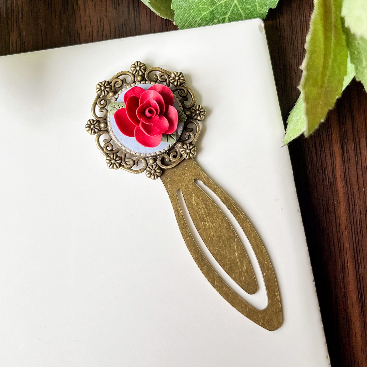 Rose bookmark (short)