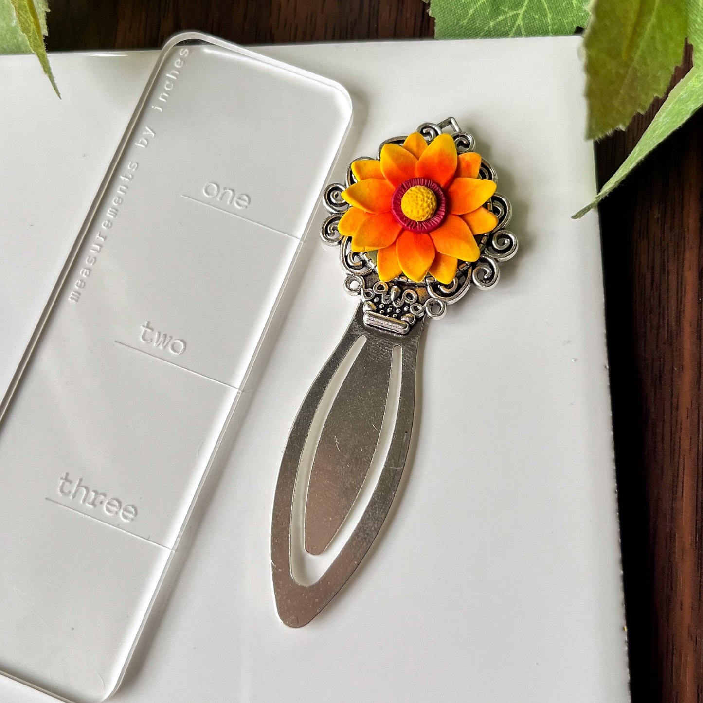 Blanket flower bookmark (short)