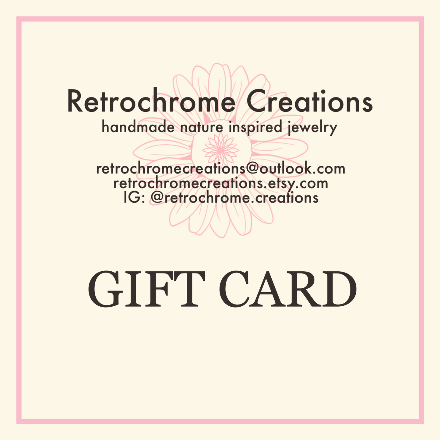 Retrochrome Gift Card