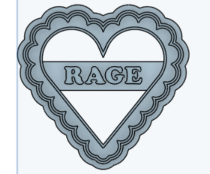 RAGE heart cutter | 1.2" / 31mm