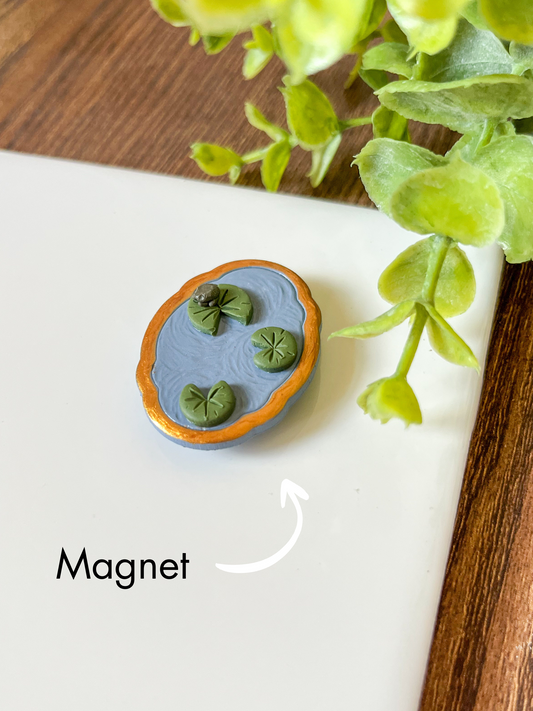 Lily pad & frog magnet