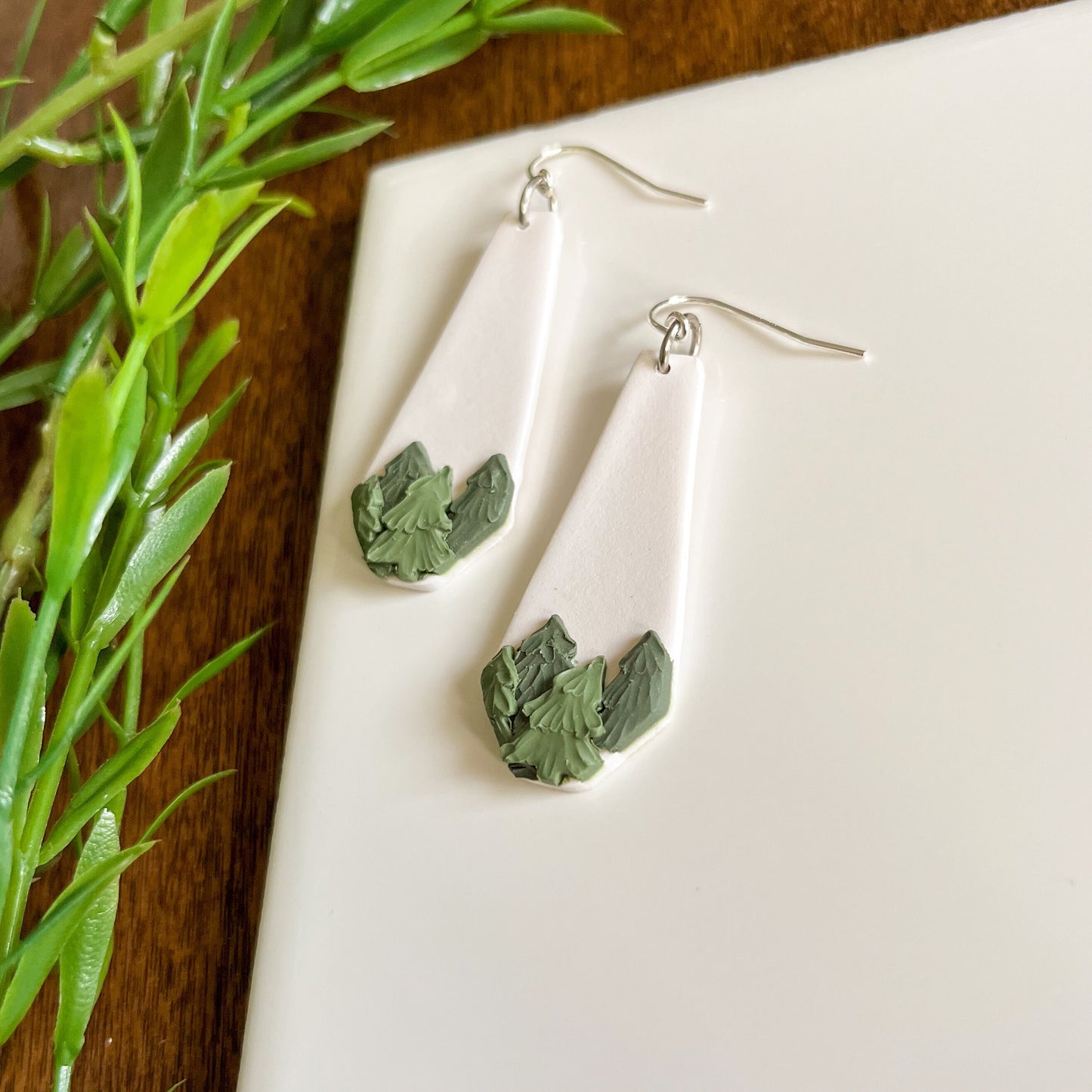 Pine forest earrings | sterling silver